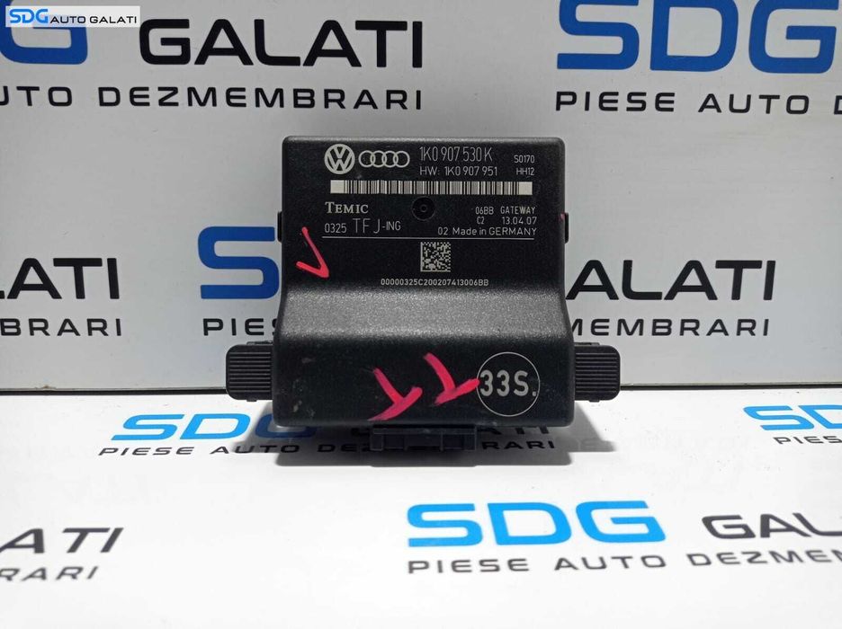 Unitate Modul Calculator CAN Gateway Volkswagen EOS 2008 - 2016 Cod 1K0907530K 1K0907951 [L2364]