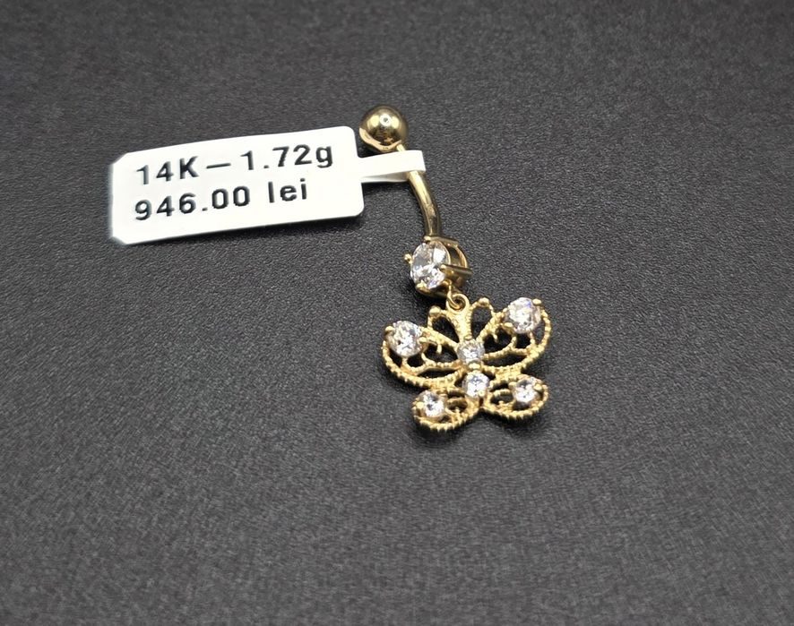 Piercing buric aur 14k 1.72gr