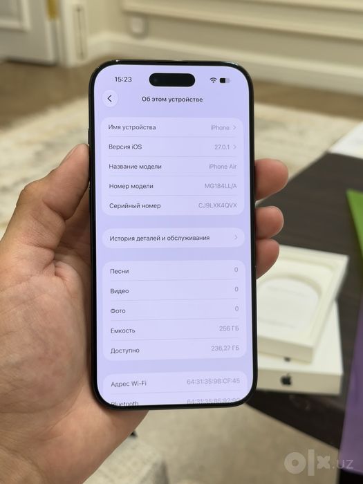 Iphone Air 256gb 90% yomkis karobka dak
