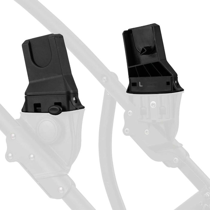 Hauck Duett 2 & Duett 4 Universal Adapter  HAUCK Duett 2 & Duett 4 Universal Adapter – Универсални адаптери за бебешко столче за кола, 2 броя, черни