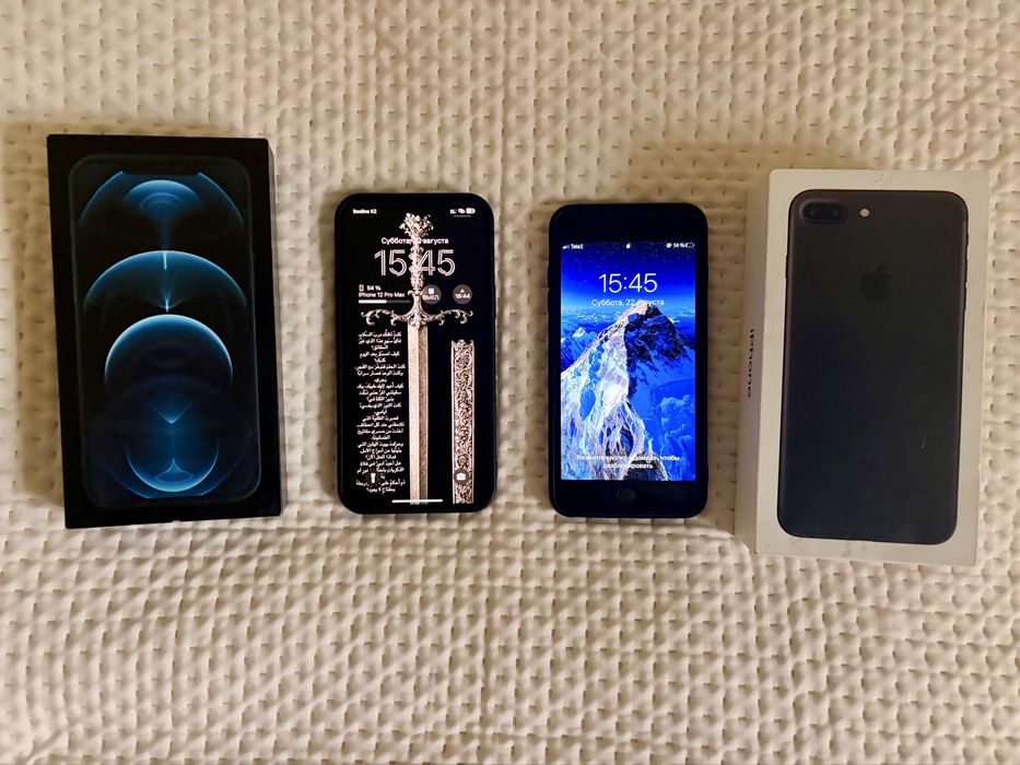 Обмен Iphone 12 pro max + Iphone 7 Plus полный комплект