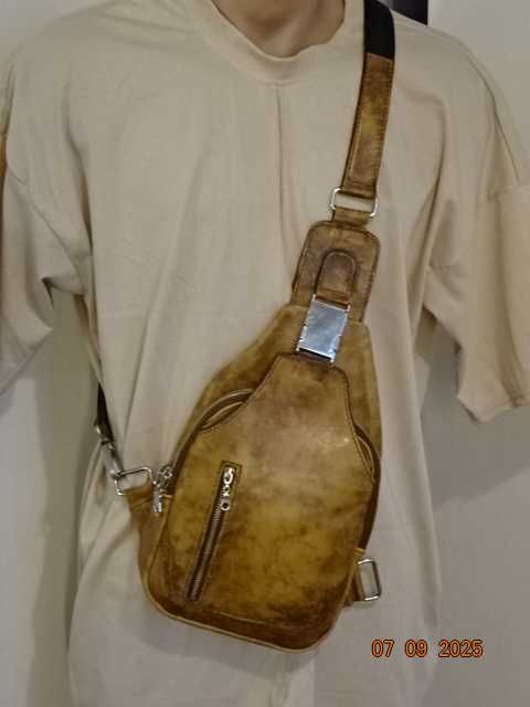 мъжка чанта /естествена кожа/