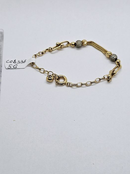 Vand bratara din aur 14 k 5 g cod 337