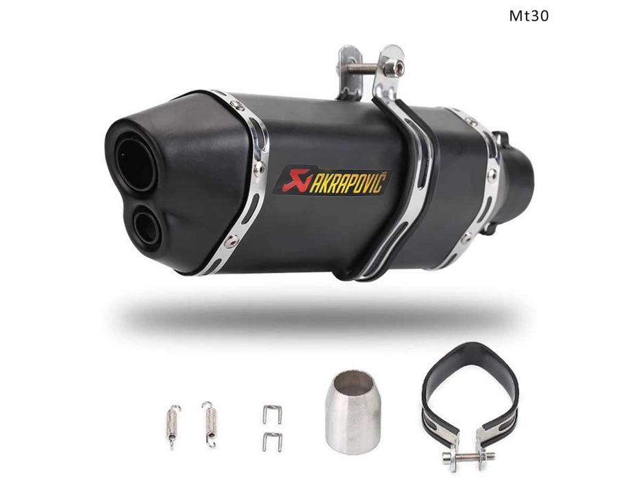 Evacuare AKRAPOVIC, toba sport pentru motocicleta 370mm, negru mat