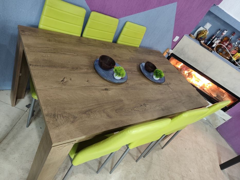 Маса и 6 стола комплект