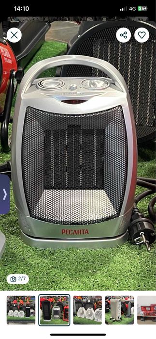 Тепловентилятор электрический керамический.  на 220 v б у