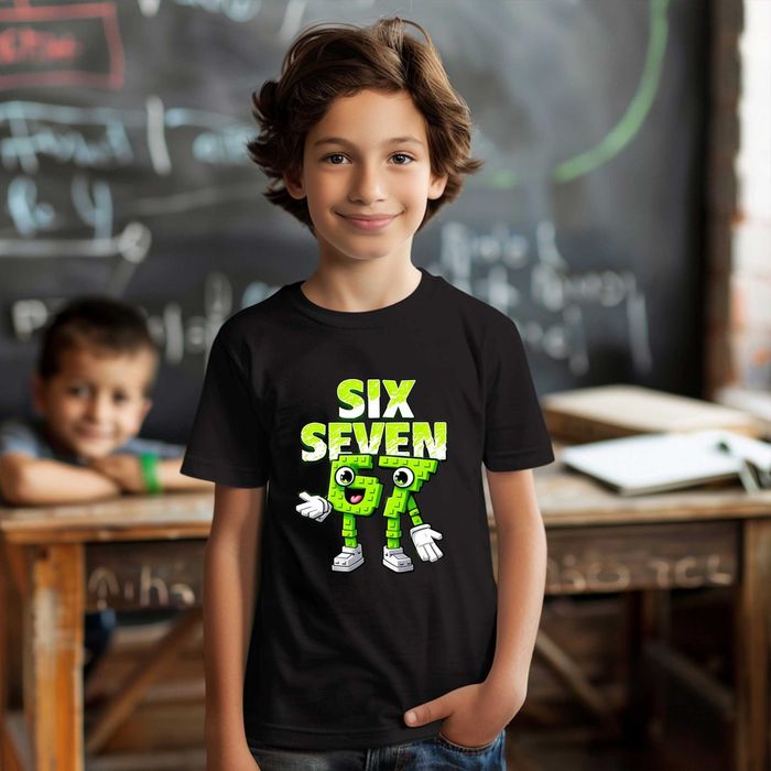 Детска тениска с 6 7 Six Seven