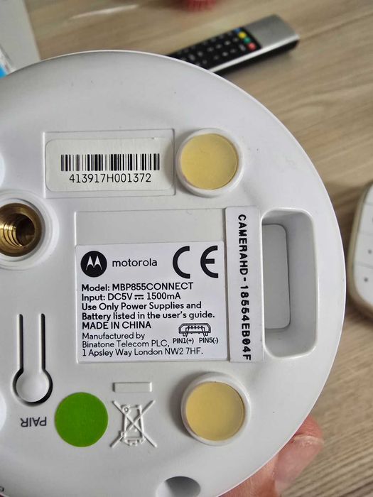Бебефон babyphone motorola 855 wifi и директна връзка с майка може и двете или само едната връзка , въртене на камерата !