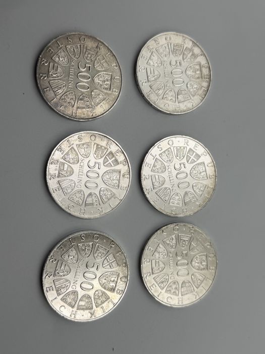 Monede si medali Argint 925 La pret de Bursa Argint de investitie 499g