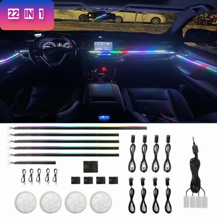 Kit Lumini Ambientale 22in1 Acrilice Symphony Dinamice Inele Led Boxe