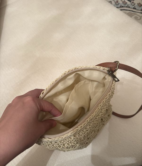 Женская сумка плетеная