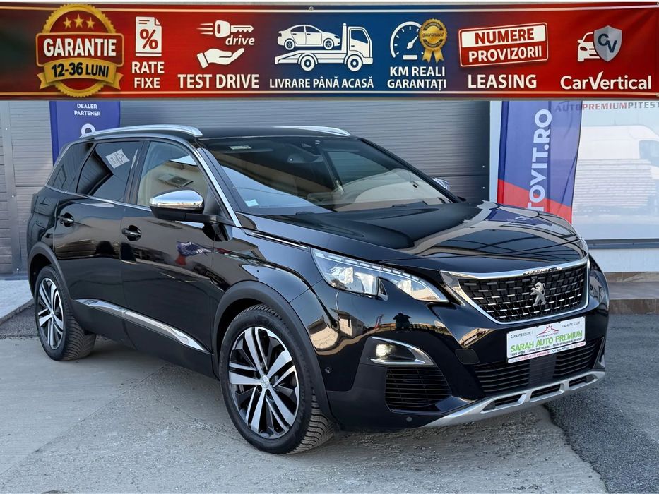 Peugeot 5008 2.0D/180cp/GtLine/Camere/SideAssist/Lane/LED/7Locuri/Garantie12luni