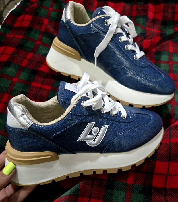 Liu jo amazing 32 denim оригинални дамски сникърси 38,5 номер нови