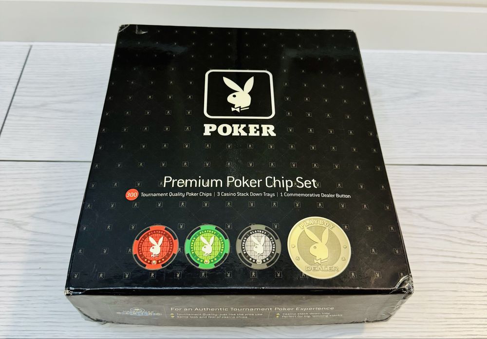 Set jetoane Poker Playboy Premium 11,5 g + covoras masa