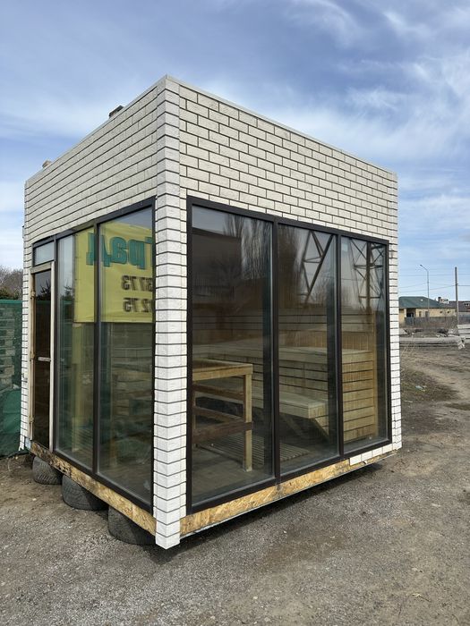 Продам сауну с понарамными окнами