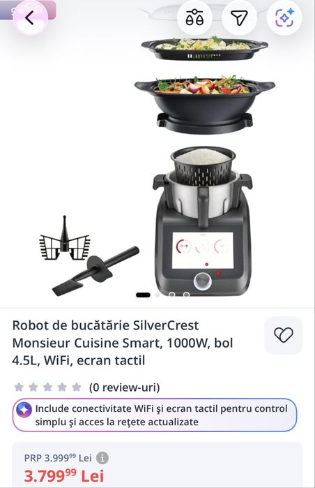 Robot de bucatarie cu functie de gatit