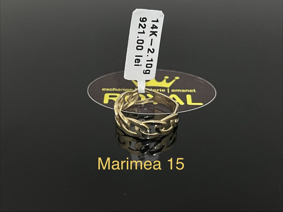 Bijuteria Royal CB: Inel stil vergheta aur 14k 3,30gr