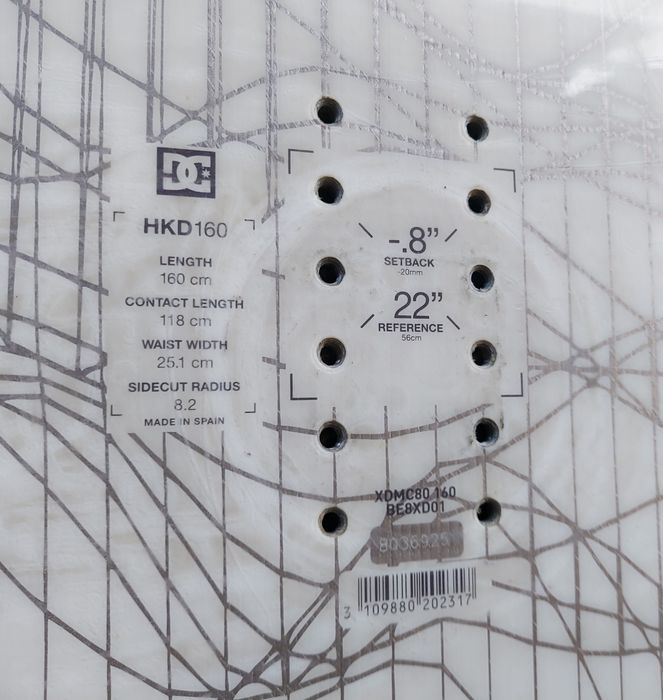 Placa de snowboard Snow DC HKD 160, Peter Saville