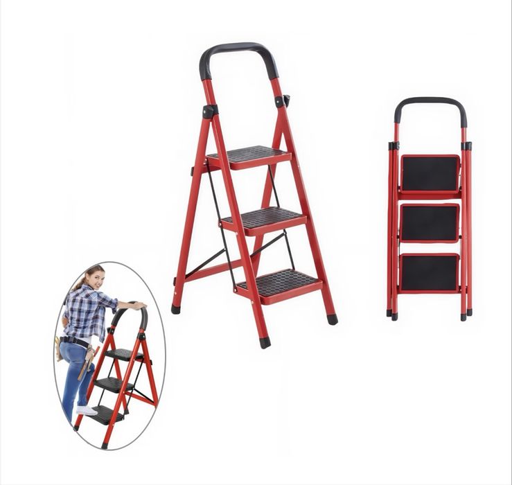 Scara Aluminiu 2 3 4 5 trepte Pliabila antiderapanta max 150kg