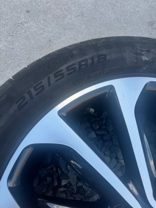 Jante originale Nissan Qashqai J10 R18 + anvelope vară Falken 215/55 R18 DOT 2022, 80% profil