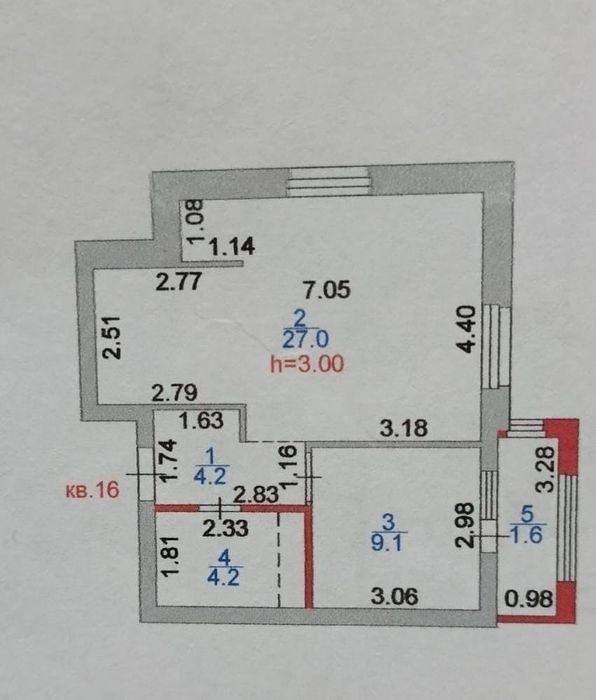 Продам 1.5 комн квартиру