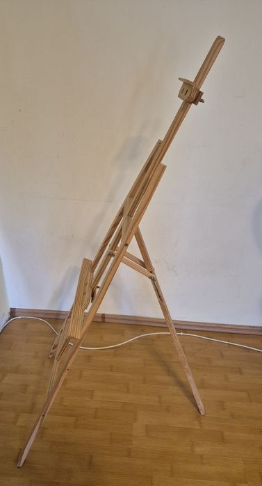 Sevalet din lemn pliabil si reglabil pentru pictura maxim 150 cm