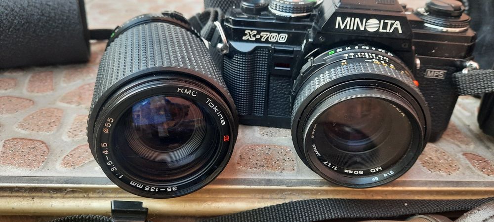 Фотоапарат Minolta x700 2 Обектива 50мм 35-135ммВидеоСтабилизатор Neweer
