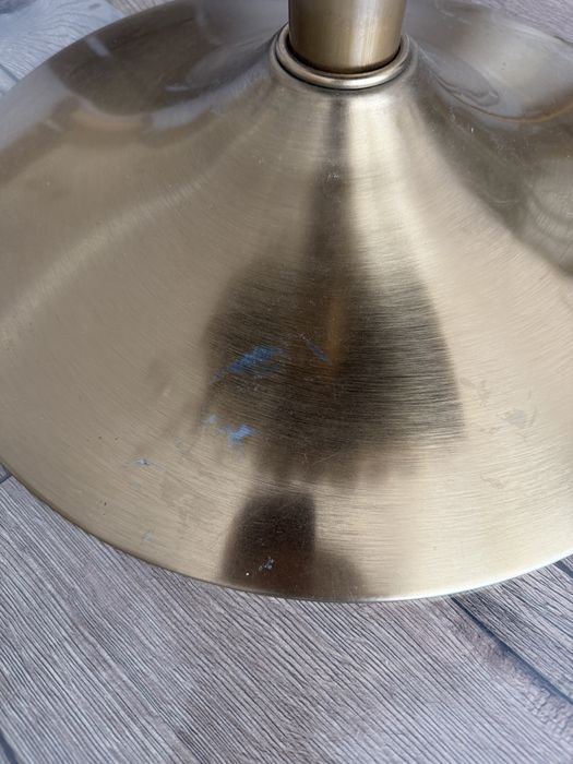 Scaun de birou VOTANA, Catifea, Baza aurie, Latte