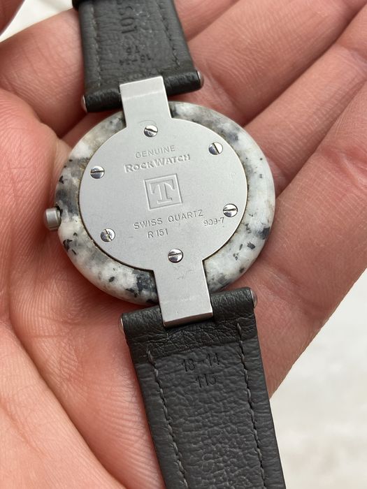 Tissot RockWatch R151 – Ceas elvețian de colecție – Anii 1980 – Carcasă din piatră naturală