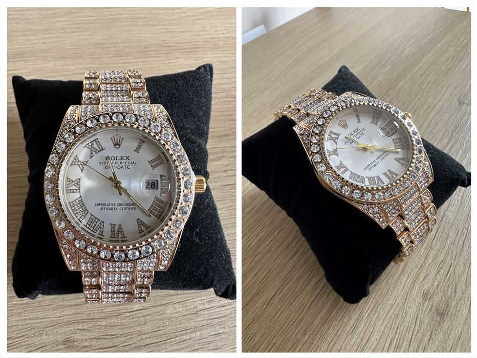 Rolex Datejust 40mm Мойсанит Диаманти Римски Циферблат Различни Модели