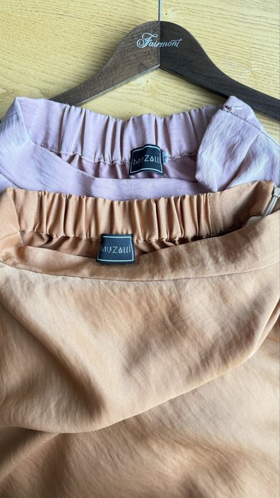 Юбки сатиновые макси