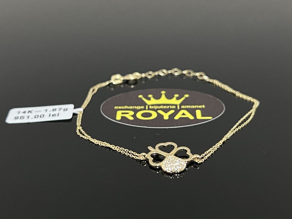 Bijuteria Royal CB : Bratara dama aur nou 14k 1,87gr