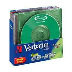 Продаю Диск CD-RW Verbatim Slim box mini 2X4 43245