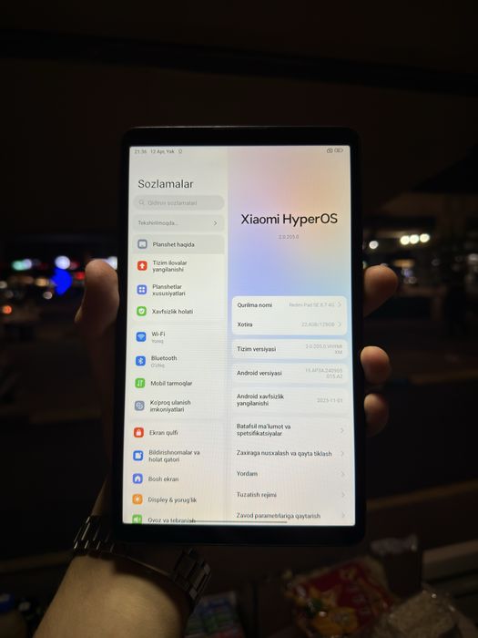 Redmi pad se 8.7 (4+4/128 GB) ideal holatda 1 oylik telfon