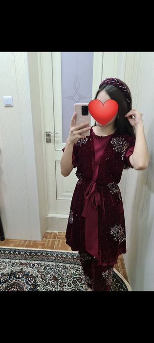 Kelinla uchun judayam chiroyli qimmat materialdan tikilgan troyka