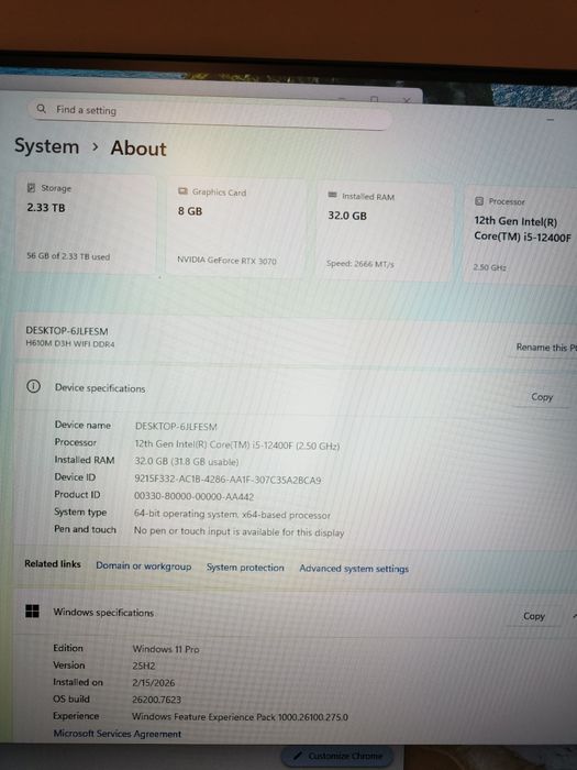 Calculator middle gaming rtx3070.i5 12400F