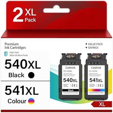Нов Комплект мастилници Canon PG-540XL CL-541XL черна цветна за Pixma TS5151 MG3600 тонер касета принтер