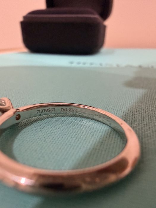 Кольцо бренда Tiffany Co Princess с сертификатом