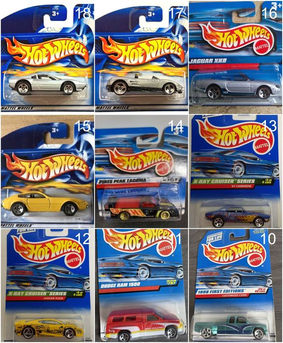 Метални колички Hot Wheels Хот Уиилс в мащаб 1:64 От различни години 2