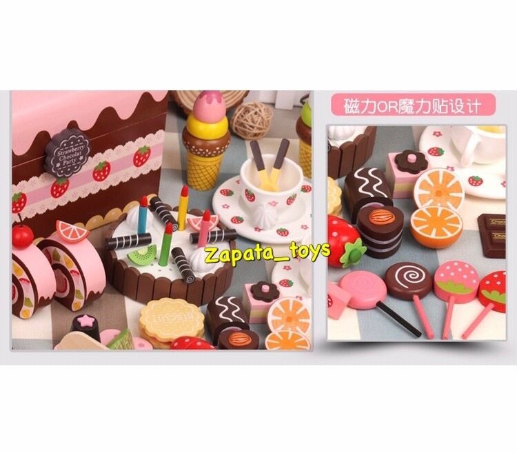 Деревянный торт набор