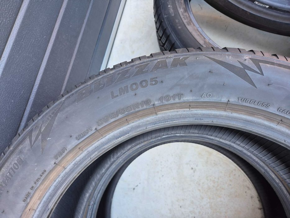 2 Anvelope M+S IARNA - 235/55/19 101T - Bridgestone Blizzak LM005 AO - Stare F BUNA - DOT 2021 !