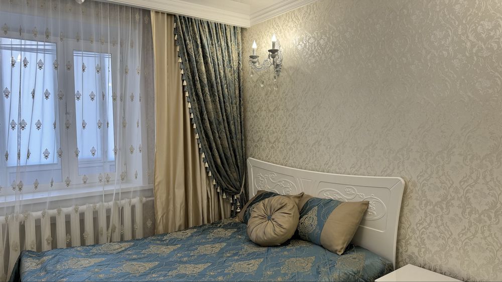 Шторы с покрывалом