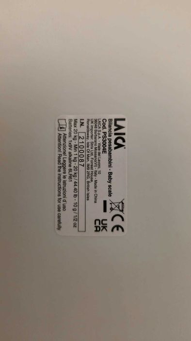Vand Cantar Bebelusi Laica PS3004 - Stare foarte buna, ca nou, in garantie