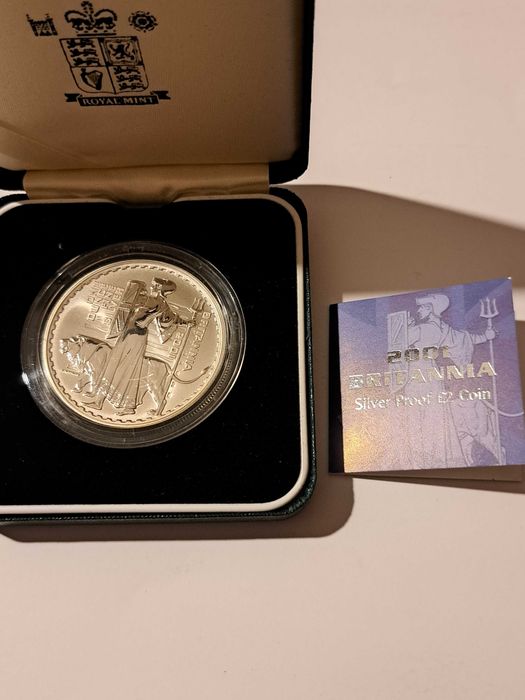 Уникален сет Британия, 4/1 oz сребро proof