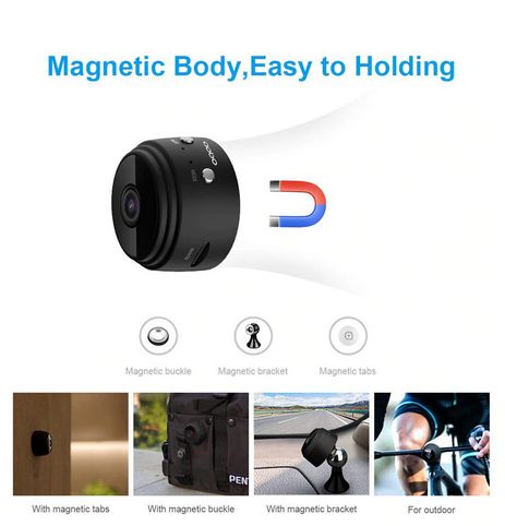 Mini Camera WiFi de Supraveghere, 1080p Full HD Prindere Magnetica