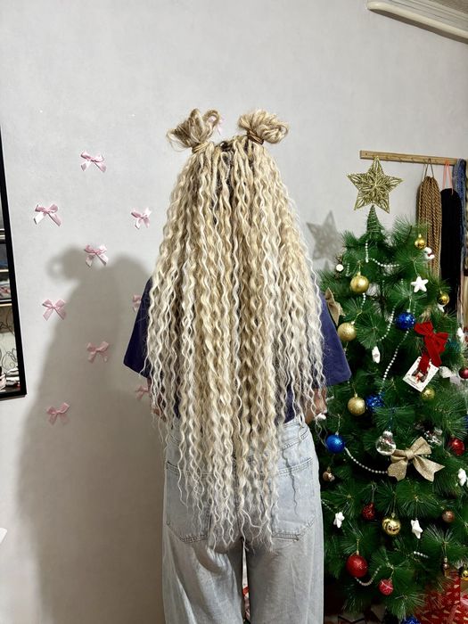 Афро наращивание и косы с материалом