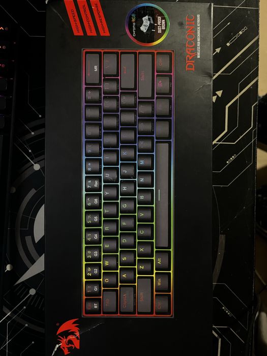 Tastatură Mecanică Redragon K530 Draconic 60% RGB - Stare Foarte Buna