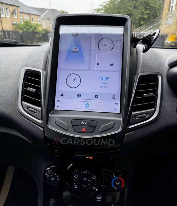 9.7" Мултимедия Ford Fiesta Android 14 Фиеста Тесла Навигация Андроид