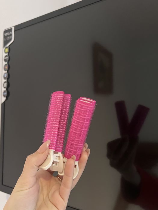 Set de 2 clipsuri roz pentru extra volum par breton