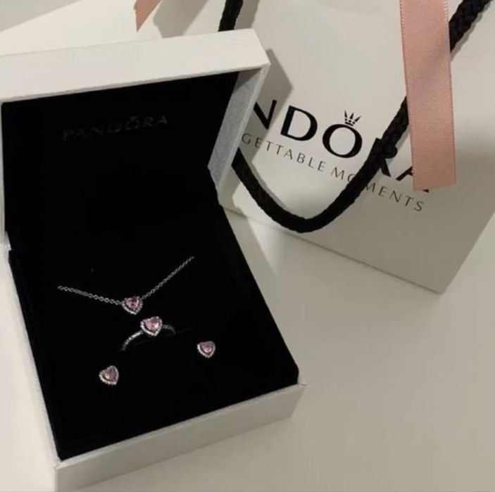 Скидка! Pandora комплект из серебра 925 пробы